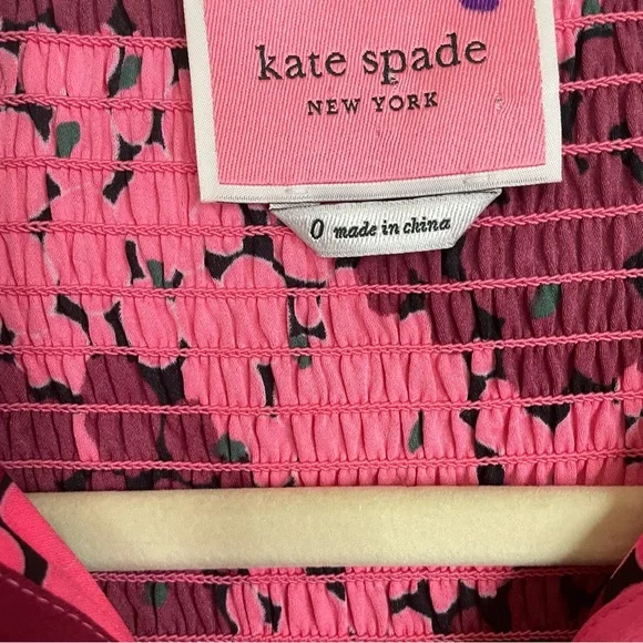 Kate Spade pink circle long sleeve dress - Picture 3 of 3